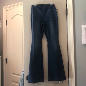 High- Waisted Flare Jeans